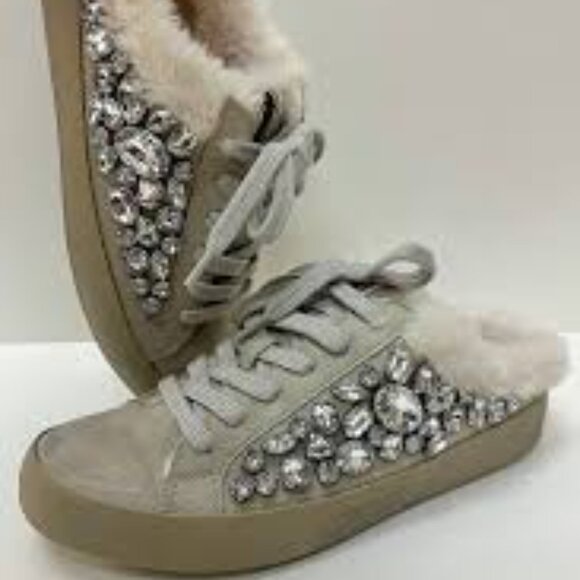 PORTIA grey BLING Slides by SHU SHOP  Style 1211 - Picture 3 of 3